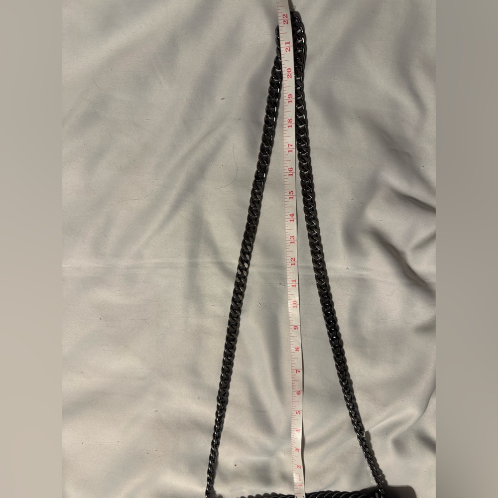 Italian Leather Black Chain Crossbody Back Excellent Quality Dionysus Style - Picture 6 of 8